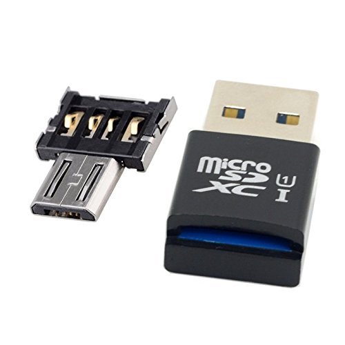 EX1 Mini Kartenleser USB 3,0 zu Micro SD SDXC TF Karte mit Micro USB OTG Adapter - 4