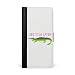 Produktbild licaso S9 Plus Faltbare Kunstleder Hülle in Schwarz mit See You Later Aligator Klappbare Leder Handy Hülle mit Magnetverschluss - 2in1 Smartphone Flip Case & Brieftasche Portemonnaie Zubehör