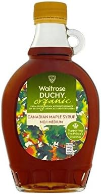 Duchy Waitrose Organic Medium No.1 Maple Syrup 250ml - Pack of 2