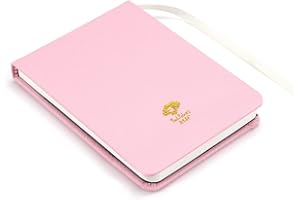 Paul Rubens Watercolour Paper Journal, 20 Sheets, 140 lb/ 300gsm, Acid Free & 100% Cotton Hot Pressed Paper for Watercolors and Wet Media Block. (A6 Pink)