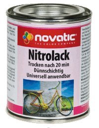 Preisvergleich Produktbild Novatic Nitrolack 125ml Einkomponenten Decklack (Schwarz)