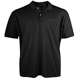 Polo Negro Hombres Tallas Grandes Redfield, 2xl-10xl:7xl