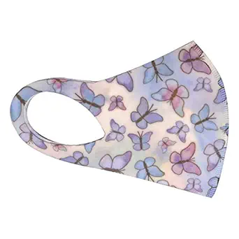 Zureni ORFRM09 Reusable Female Face Mask for Girls & Women Multilayer Washable Stretchable Breathable Protective Nose Mouth Cover (1 Pc)