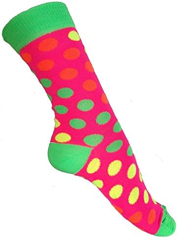 3 Pairs of Ladies/Girls Fun Neon Fashion Design Ankle Socks/UK 4-6 Eur 35-38