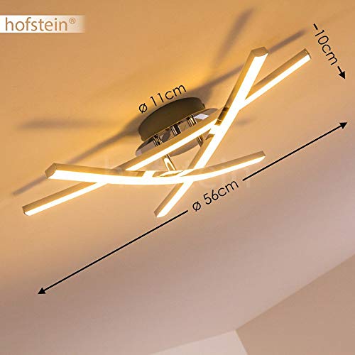 LED Deckenleuchte Atome, Deckenlampe aus Metall/Kunststoff in Chrom