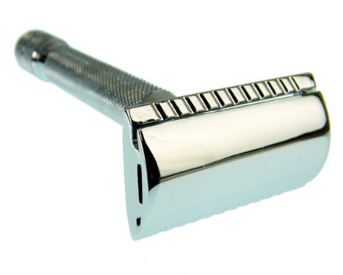Parker Model 91r Three Piece Safety Razor With Nickel Plated Finish