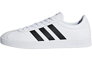 adidas Uomo VL COURT 2.0 SHOES, Cloud White / Core Black / Core Black, 39 1/3 EU