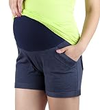 Mija - Kurze Umstandsshorts / Umstandshose / Umstands Shorts 9029
