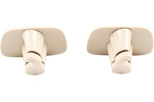 INTCHE 2 Pezzi Auto Beige ABS Interni Ganci Tetto Appendiabiti Appendiabiti per Volvo V90 S90 XC40 XC60 XC90 2015-2020