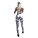 Produktbild Sport Leggings Damen, ABsoar Damen 3D-Druck Yoga Hosen Skinny Sport Leggings Cropped Hosen Trainingshose Sporthosen Strumpfhosen Caprihose (XL, Grau)