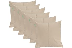 Gardenista Large Garden Scatter Cushion | Water Resistant Hollowfibre Filled Outdoor Seating Furniture Pillow | Great for Patio Rattan Chairs | Comfy & Lightweight (6, Stone)