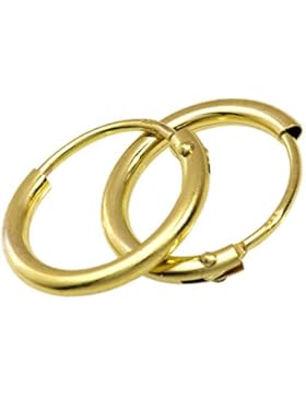 Echt Gold Creolen Echt Gold 333 NEUWARE Ohrringe 13 mm