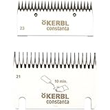 Kerbl 18917 Schermesser-Set Constanta 3 Plus 4 Rinder/Pferd Standard, 21/23 Z