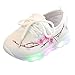 Produktbild Sannysis Kinder Baby Jungen Mädchen Stickerei Blume Sport Lauf LED Leucht Schuhe Turnschuhe