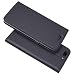 Produktbild KKEIKO One Plus 5 Hülle, One Plus 5 Leder Handyhülle Schutzhülle [ mit Gratis Panzerglas Schutzfolie ], Stoßsichere Lederhülle Brieftasche case für One Plus 5 - Schwarz