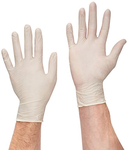 Preisvergleich Produktbild HANDSAFE hea00025 puderfrei Handschuhe, Latex, mittel, natur (100 Stück)