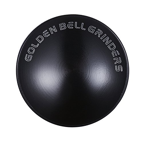 LIHAO Konkav Grinder 2.36″ Groß 6cm Crusher für Spice,Kräuter,Gewürze,Kaffee,Herb 4-teiliges Set mit Schaber (Schwarz) - 2