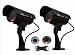 Dummy Cameras Trendmart Waterproof Fake Surveillance Security Camera with LED Light Flashes 2 pack RS.6799.00