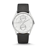 Skagen Herren Analog Quarz Smart Watch Armbanduhr mit Leder Armband SKW6065