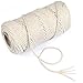 Produktbild OFNMY Makramee Garn Baumwollgarn Baumwollkordel für DIY Handwerk Basteln Wand Aufhängung Pflanze Aufhänger(4mm * 100m)