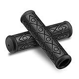 Outtag Nonslip MTB Mountain Bike Bicycle End Handlebar Grips Ergonomic Soft Rubber [1pack/2pcs,3D Surface Non Slip, Ergonomic Design,4.7'' L,7/8'' Inner Dia]