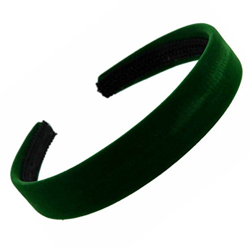 Green Velvet Feel Alice Hair Band Headband 2.5cm (1") Wide
