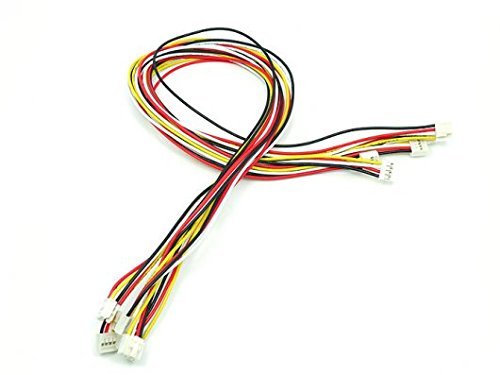 Grove Universal 4 Pin Buckled 50cm Cable (5 PCs Pack), copper wires,Concise 4 pin buckled design,Wearproof wires,Easy to use Grove connectors with latch, Compatible with any other Grove modules
