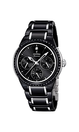 Festina Damen-Armbanduhr Ceramic Analog Quarz Keramik F16699/4 Festina Damen-Armbanduhr Ceramic Analog Quarz Keramik F16699/4