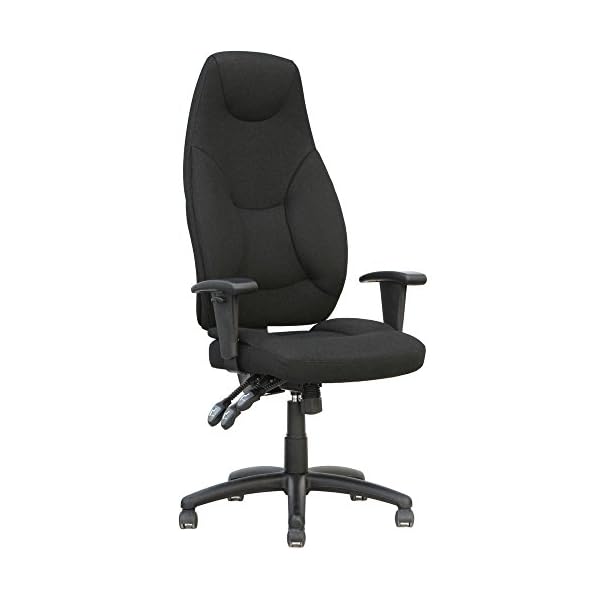 Dynamic Galaxy Task Operator High Back Fabric Chair with Arms - Blue/Black