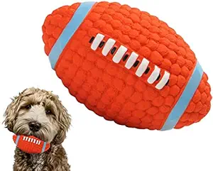 Tikora International Etoy Latex Squeaky Rugby Ball Toy | Dog Toy | Pet Toy