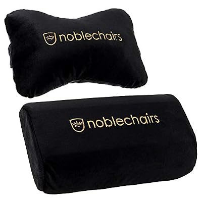 noblechairs Ensemble de Coussins pour chaises de Jeu Epic/Icon / Hero - Noir/Or