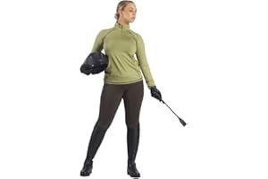 AUTUMNN EQUESTRIAN Horse Riding Leggings/Tights Women Matt Silicone Grip with Phone Pockets Premium Tights Equestrian Breeches