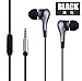 Produktbild Qualität New Style Fashion Schwarz Kopfhörer & in-Ear mit Kevlar Faser Kabel mit Mikrofon für iPhone/iPad/Android Smartphones/Android-Tablets