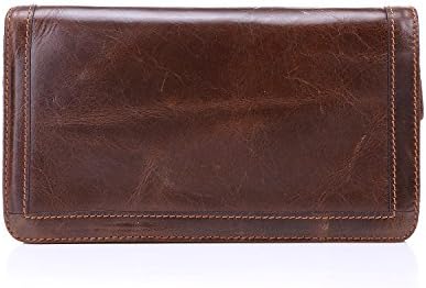 Geremen Men's Super Premium Full Grain Leather Wallets 9003 (Brown)