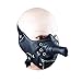 Produktbild BESTOYARD Motorrad Fahrrad Radfahren Maske Winddicht Staubdicht Fahrrad Maske Half Face Zipper Maske mit Niet Decor Lange Nase Lustige Coole Cosplay Maske (Schwarz)