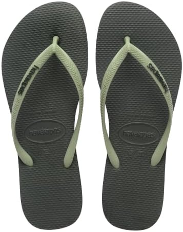 Havaianas - Slim Logo Pop Up, Infradito da Donna con Logo a Contrasto, Silhouette Slim Confortevole e Suola Antiscivolo