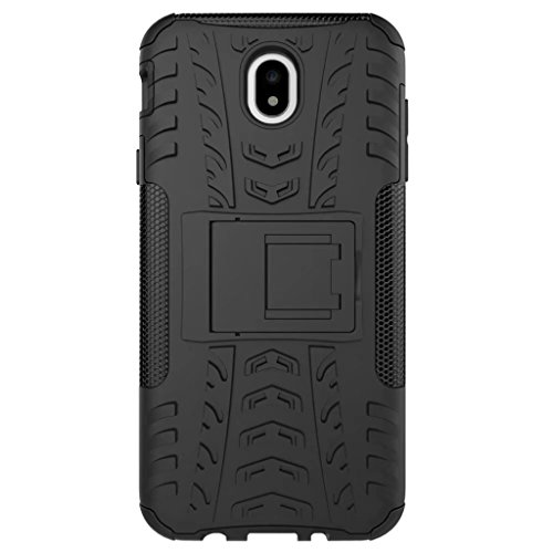 Samsung Galaxy J7 2017 Versi  n Europea  5 5  Funda  2in1 Armadura Combinaci  n A Prueba de Choques Heavy Duty Escudo C  scara Dura para Samsung Galaxy J7 2017 Versi  n Europea  5 5   Negro 