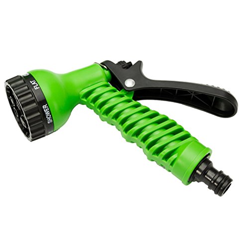 30.5 meters / 100 feet extendable flexible garden hose Flexible hose with knee safety from 3-layer natural latex 7 spraying functions / extension hose / stretchable up to 30.5 meters / 100 feet (100 Ft) - 3