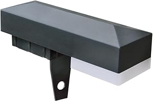 ‎LONGLIFE LED GMBH BY HK LongLife LED Zaunleuchte für Zaunpfosten 60x40mm - Farbe: anthrazitgrau - Leuchtmittel: Neutralweiß 4000K