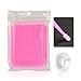 Produktbild WEIWEITOE 100 Stücke Reinigungsstift Wattestäbchen Wimpernbürste Einwegmaterialien Zahn Applikatoren Lippen Wimpernbürste Wimpernpflaster, Rosa,