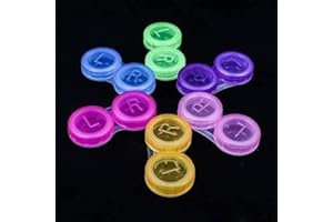 WAITLOVER 1 pc Tasca Mini Lente A Contatto Caso di Viaggio Kit Specchio Contenitore Portatile Piccolo Fare Barattoli Rotondo Contenitore Organizzatore Up Scatole