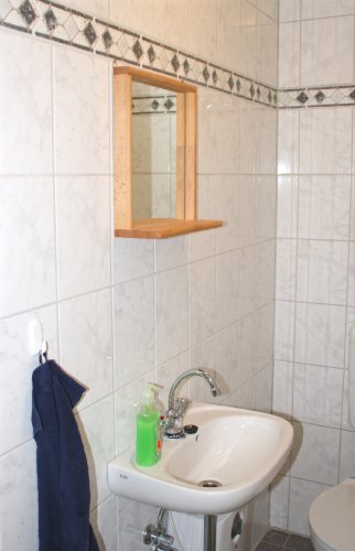 Dekorativer Spiegel für Bad, Flur und Toilette aus Massivholz Buche geölt. Stabiler, verschraubter Rahmen. - 2