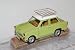 Produktbild Trabant 601 S Deluxe Grün Weiss Mit Dachgepäckträger 1/24 Yatming Modell Auto