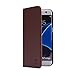 Produktbild 32nd Klassische Series - Lederhülle Case Cover für Samsung Galaxy S7 Edge, Echtleder Hülle Entwurf gemacht Mit Kartensteckplatz, Magnetisch und Standfuß - Dunkelbraun