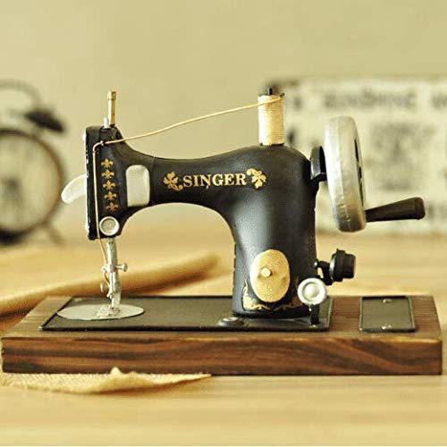 Vintage Decoresd antiguo modelo de máquina de coser Home Furnishing Bar Decoraciones decoración fotografía Tienda de ropa nostálgico Props