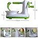 Produktbild Apple Schäler Hand schütteln Frucht-Schäler Rapid Manual Set mit 8-Blade Slicer Five Second Peeling Machine Household Küchengadget tragbaren Gürtel (Weiß und Green) 180×110×150mm