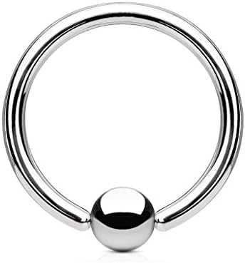 PunkJewelry Eybrow Piercing BCR Ring 1.2mm Surgical Steel - 316L Surgical Steel, 316L Surgical Steel