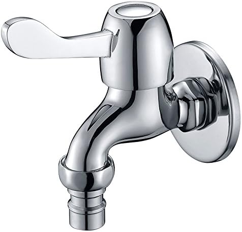 Bijjaladeva Antique Bathroom Sink Vessel Faucet Basin Mixer Tap Washing Machine Taps full copper extension single cold water taps the water nozzles small cock thick 4-Port