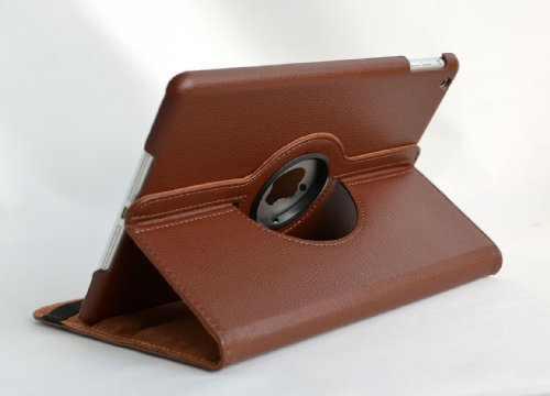 inShang Hülle für Apple iPad air ipad 5 ipad air1 ipad air (2013-2014 released), Edles PU Leder Tasche Hülle Skins Etui Schutzhülle Ständer Smart Case Cover für Tablet iPad air 1, Super Automatische Einschlaf-/Aufwach funktion, 360 Grad rotierende Schutzhülle mit Standfunktion + inShang Logo hochwertigen Stylus Eingabestift Stift - 2