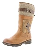 Rieker Damen Stiefel, Klassische Stiefel, Farbe: Braun (cayenne/reh/testadimoro/wood ), Damen-Schuhe